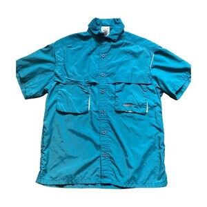 Tarponwear Men's size M shirt short sleeve button up fishing outdoors utility